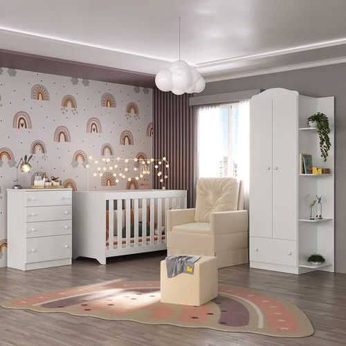 Quarto Infantil Completo+Poltrona E Puff Mp4080