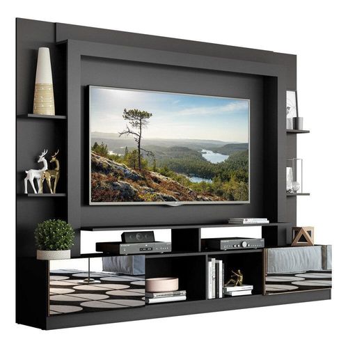 Estante Com Suporte 65" C/ Espelho Oslo Multimóveis V3382