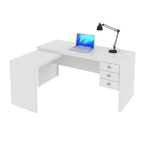 Mesa Escritório De Canto Multimóveis Vcr25016 Branco