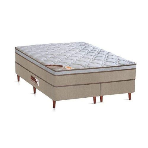 Cama Box + Colchão Castor King Innovation One Face Hibrido 180x200x54cm