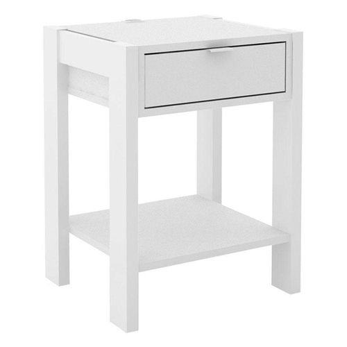 Mesa De Cabeceira Az1016 Branco - Tecnomobili