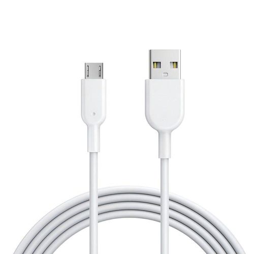 Cabo Usb Branco Reforçado 1m Premium Para Samsung S23