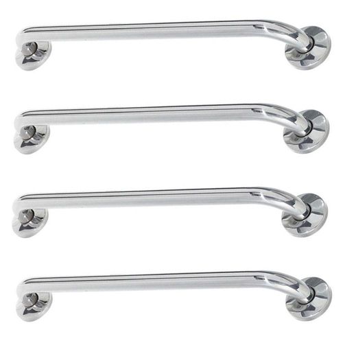 Alça De Apoio 60Cm Barra Kit 4 Unidades Inox
