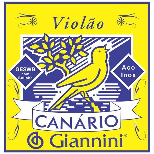 Corda Para Violao Giannini Geswb Serie Canario Bolinha Aco