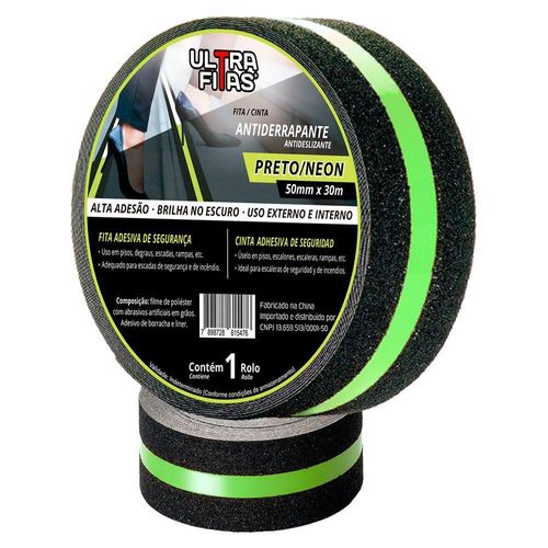 Fita Antiderrapante 50 Mm X 30 Metros - Faixa Fotoluminescente