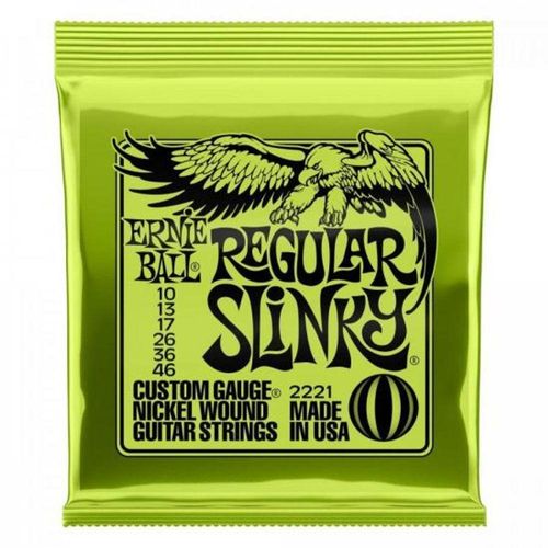 Encordoamento Para Guitarra 0.10 Niquel Regular Slinky 2221 Ernie Ball [f002]