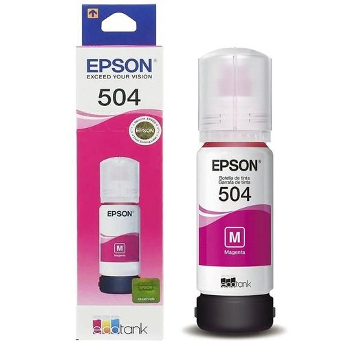 Refil Tinta Epson T504 504 L4150 L4160 L6161 6171 Magenta 1x Unidade