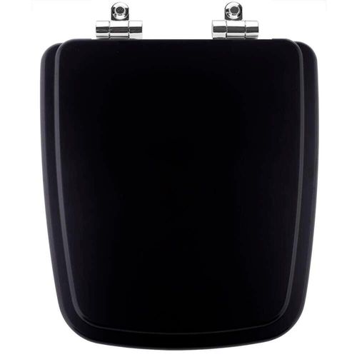 Tampa De Vaso Com Amortecedor Boss Matte Black Para Bacia Incepa 6lpf