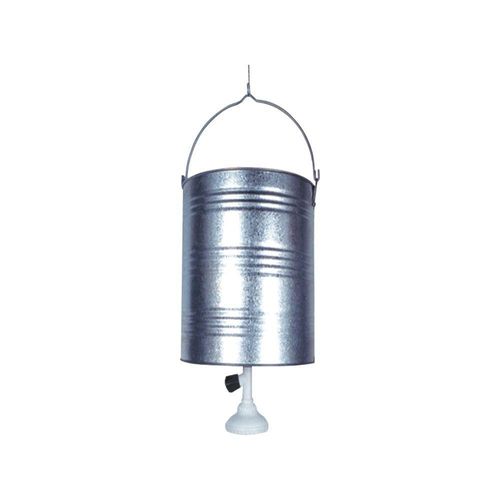 Balde Chuveiro Galvanizado 19 Lts - Cor: Branco