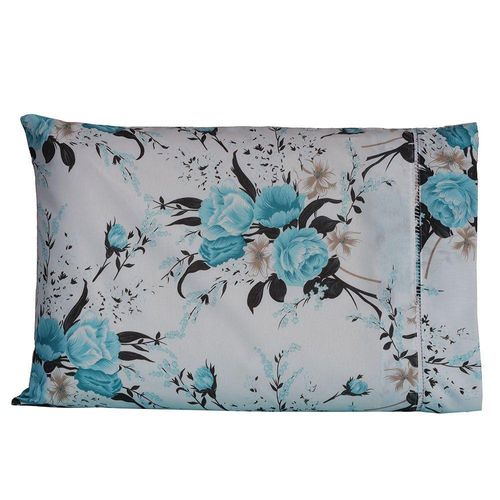 Fronha Avulsa 70cm X 50cm 1 Peça Esmeralda 100% Algodão Percal 150 Fios Cor:verdetiffany