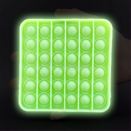 Pop It Brilha No Escuro Fluorescente Anti Stress Verde