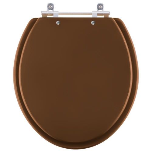 Tampa De Privada Em Mdf Liberty Ocre Para Vaso Santamarina