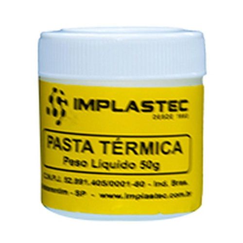 Pasta Termica Implastec A Base De Silicone Pote 50g