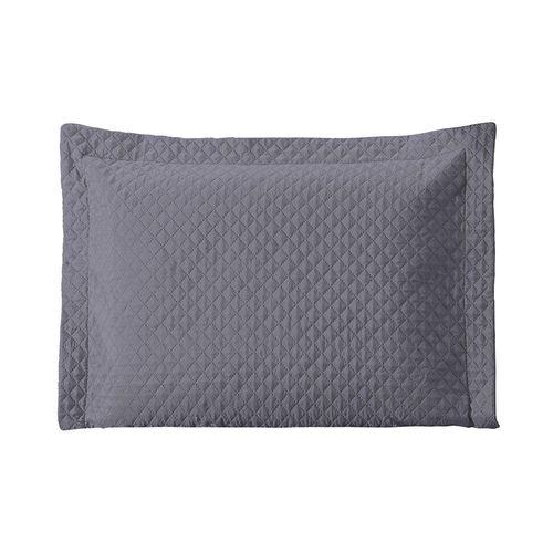 Porta Travesseiro Avulso 70cm X 50cm 1 Peça Prime Ultrassônico 100% Poliéster - Cinza