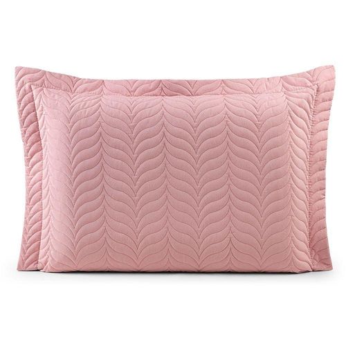 Porta Travesseiro Avulso 70cm X 50cm Com Debrum 1 Peça Paris Matelado Percal 150 Fios 100% Algodão - Rosê