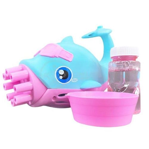 Golfinho Bolhudo Bolhas Sabão Criança Infantil Azul E Rosa 4