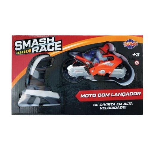 Smash Race Moto Com Lançador Cor Sortida - Toyng