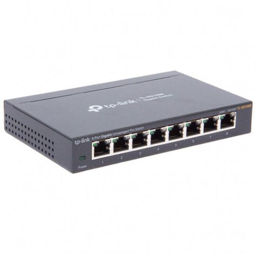 Switch Tp-link 8 Portas 10, 100 E 1000 Tl-sg108e Preto
