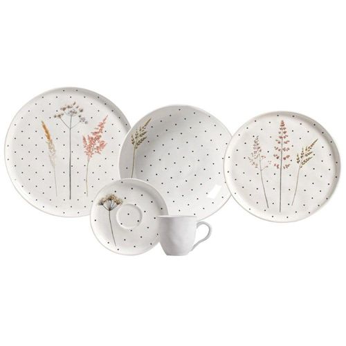 Aparelho De Jantar 30 Peças Bio Floralis Porto Brasil