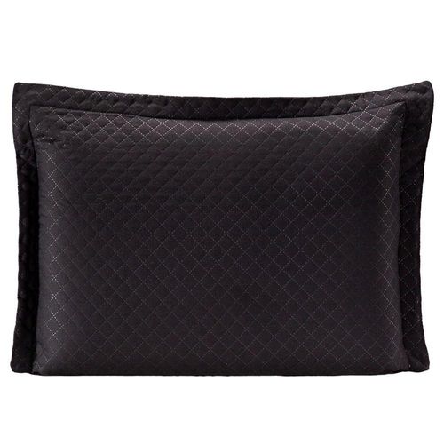 Porta Travesseiro Preto/rosa Avulso DuplaFace Microfibra