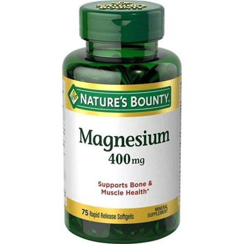 Magnésio, 400mg, 75 Cápsulas, Natures Bounty