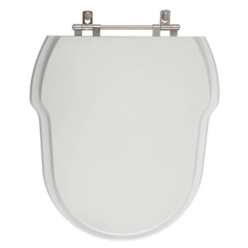 Tampa De Vaso Poliester Hampton Cinza Claro Para Bacia Incepa 6lpf