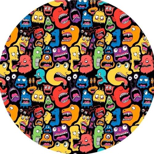 Capa De Estepe Ecosport Sticker Monstros