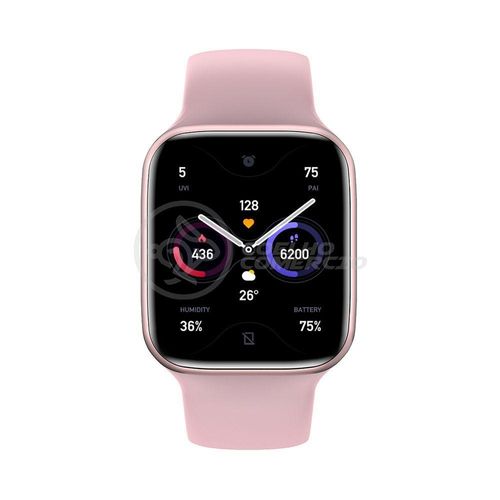 Smartwatch Hw22 Rosa Troca Pulseira Android Ios Cardíaco