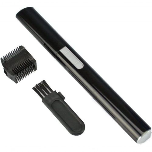 Mini Depilador Elétrico Aparador Cortar Pelo Buço Sobrancelha Nariz Caneta Preta