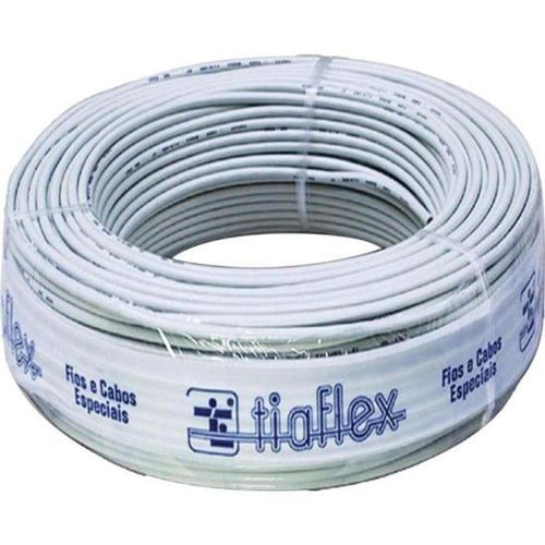 Fio Manga 4 X 22awg Com Blindagem sofisticado na cor Bege Tiaflex - Rl - 100