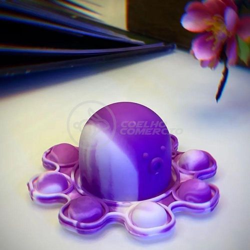 Chaveiro Polvo Reversível Pop It Anti Stress Apertar Tiktok