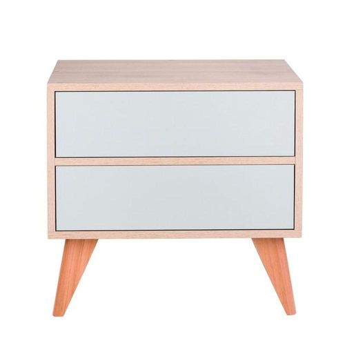Sapateira Retrô Vicenza 2 Portas 2 Prateleiras 60CM MDP Verde Menta e Carvalho Treviso Mercado