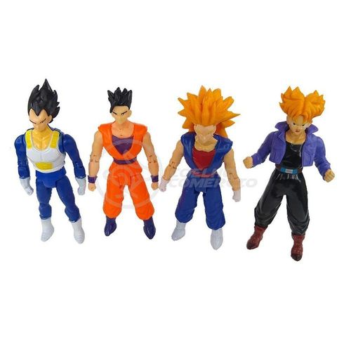Kit 4 Bonecos Dragon Ball Super 15Cm