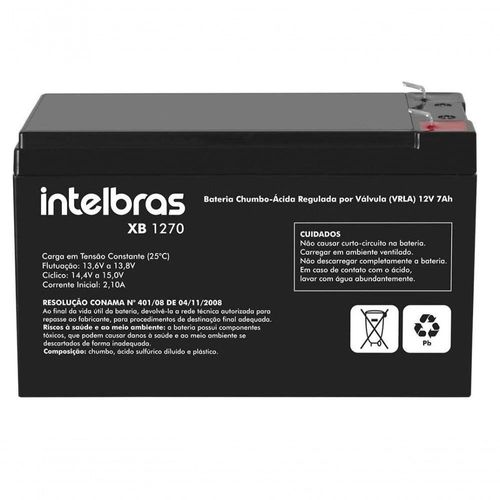 Bateria Interna Selada Para Nobreak 12v 7a Intelbras
