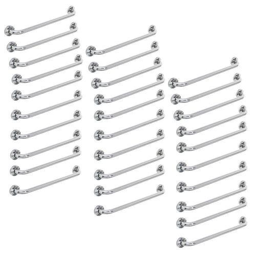 Alça De Apoio Inox Barra 50cm Banheiro Kit 30 Unidades Idoso Cadeirante Acessibilidade Deficiente