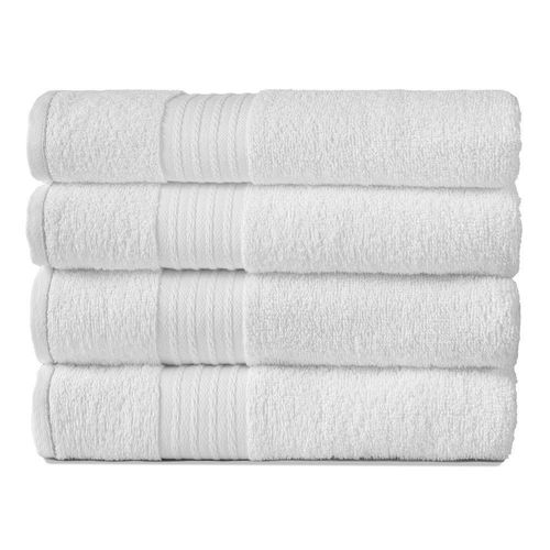 Kit 2 Toalhas Banhão Gigante Para Hotel Grossa - Nobre - Branco