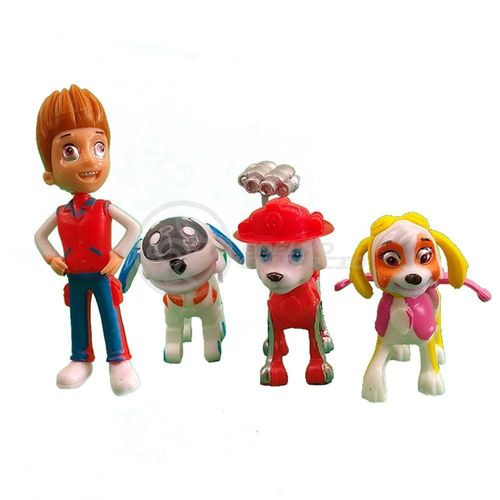 Kit 5 Bonecos Brinquedos Patrulha Canina Com 4 Skate 2