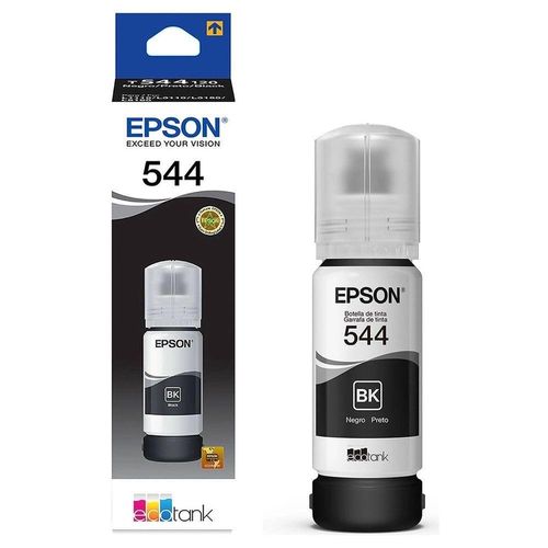 Tinta T544 544 Preto Epson 120 L3150 / L3110 / L3210 / L3250 / L5190 - Refil