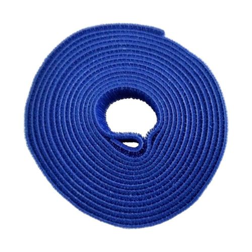 Abracadeira Velcro Rolo Com 3 Metros Azul Muvc0005