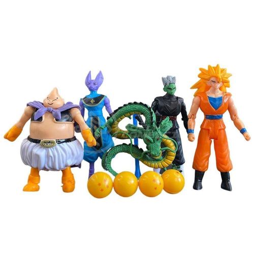 Kit 4 Bonecos Dragon Ball Z Action Figure Esféras Do Dragão