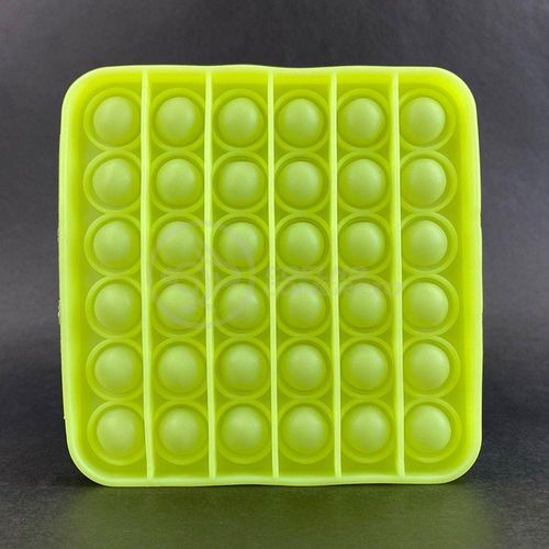 Pop It Brilha No Escuro Fluorescente Anti Stress Amarelo