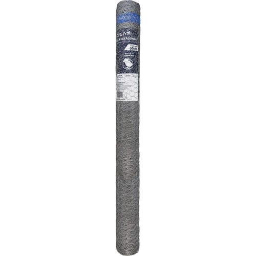 Tela Metálica Hexagonal Galinheiro Bwg-23 1,5mx50m Tradestar
