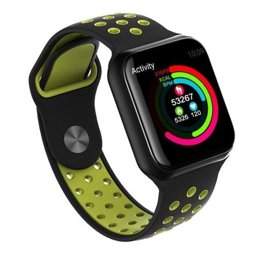 Relógio Smartwatch F8 Sangue Ios Android Preto/Verde