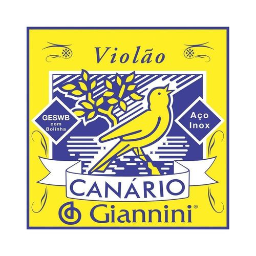 Corda De Aco Giannini Canario Geswb3 Para Violao Com Bolinha