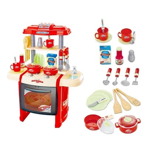 Kit Cozinha De Brinquedo Grande Completa Infantil Com água
