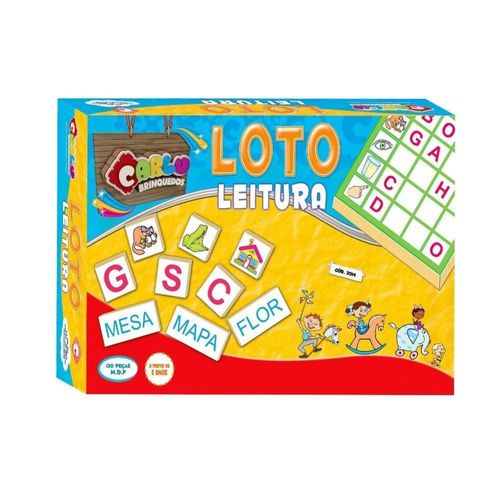 Loto Leitura Em Mdf 130 Peças - Carlu