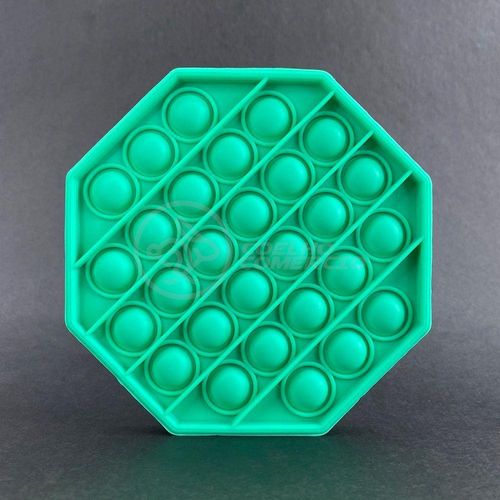Pop It Octogonal Anti Stress Bolha Verde