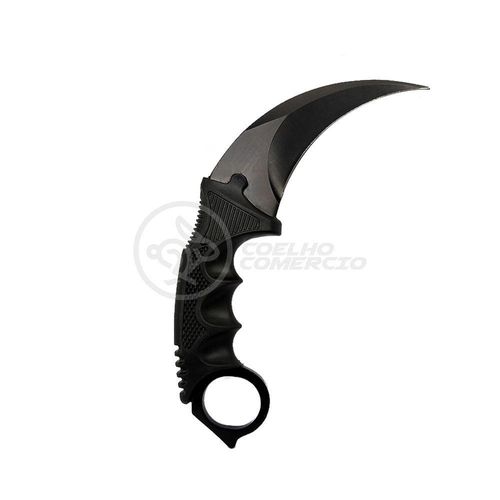 Knife Black Karambit Preto Aço Counter Strike