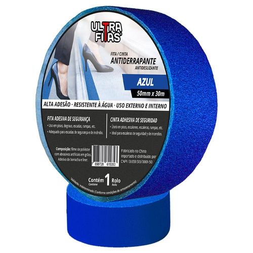 Fita Antiderrapante 50 Mm X 30 Metros - Azul