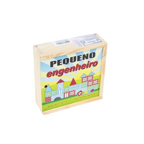 Pequeno Engenheiro Em Mdf Com 50 Peças - Carlu